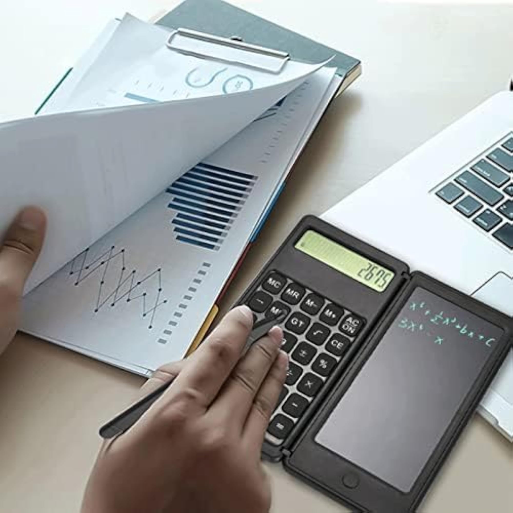 6-Inch Foldable Calculator Tablet with LCD Writing Pad